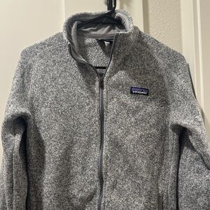 Patagonia Heathered Gray Zip-Up Fleece